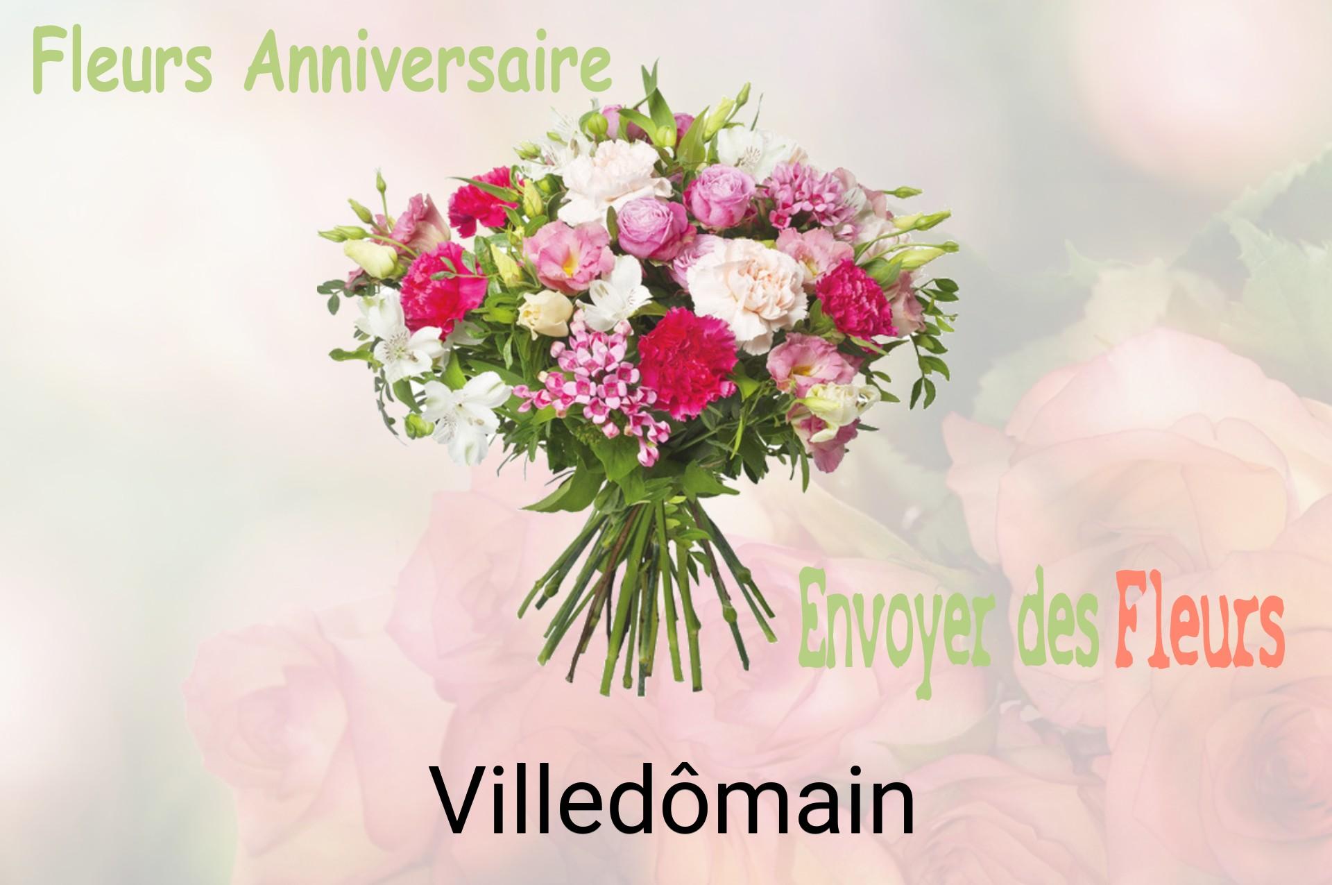 Bouquet de fleurs d’anniversaire livré à Villedômain