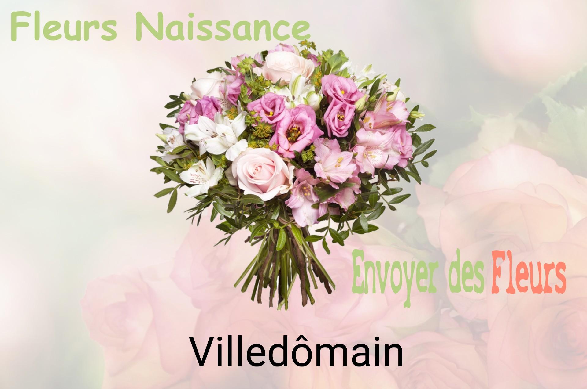 Bouquet de fleurs de naissance livré à Villedômain
